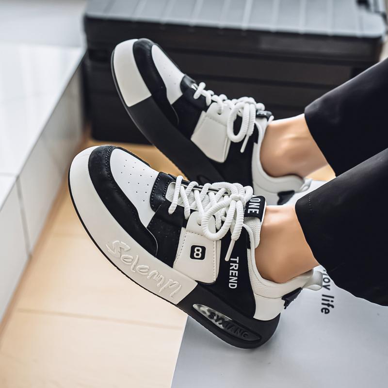 Menn Mote Fritid Lav Topp Skateboardsko Gutter Komfortable Sneakers Mannlige Studenter Trendende Myk Såle Klassisk Pustende Gym Sklisikker