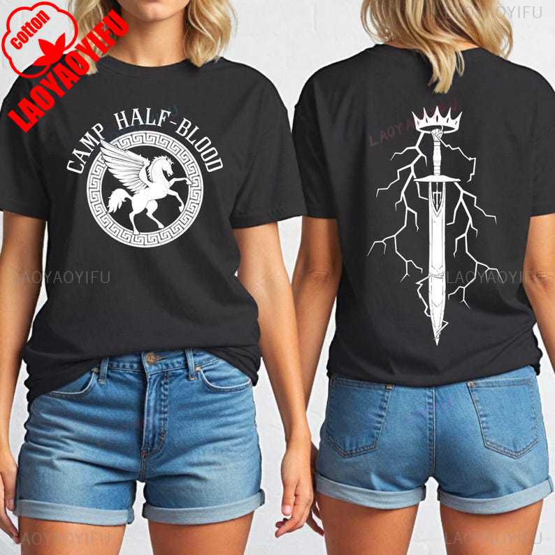 Book Lover Tee Camp Half Blood Shirts Percy Jackson Shirt Fairy Tale Graphic T Shirts Aesthetic Clothes Vintage Wounisex Clothes