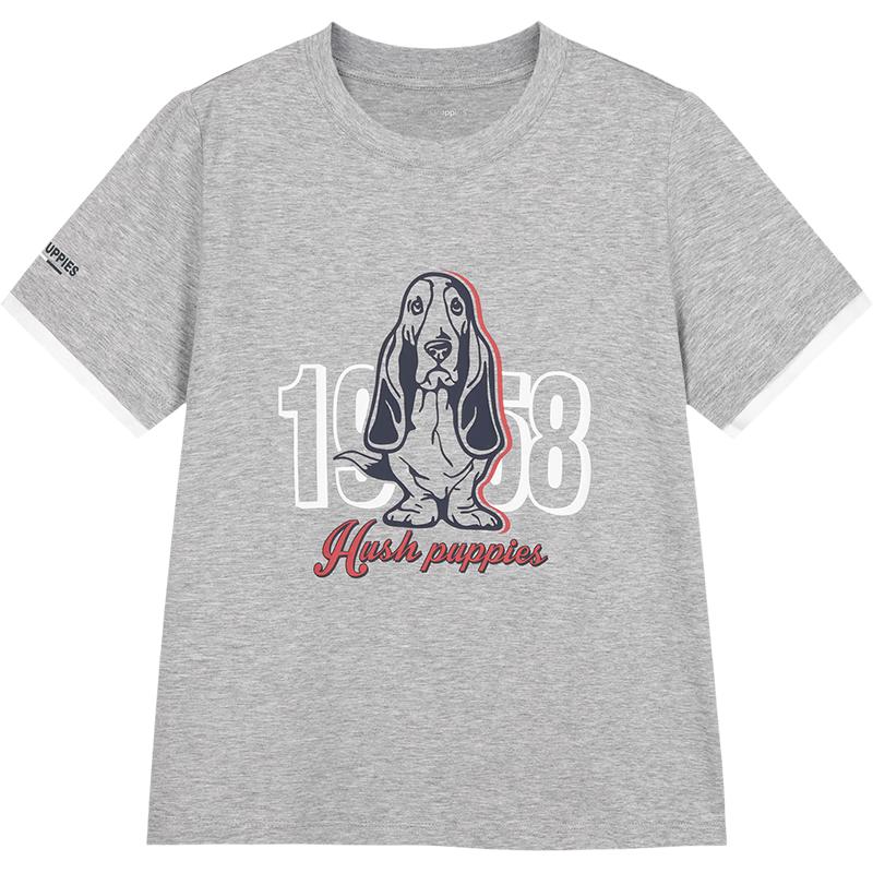 Hush Puppies Kids Faux Two-Piece Short Sleeve T-Shirt 150