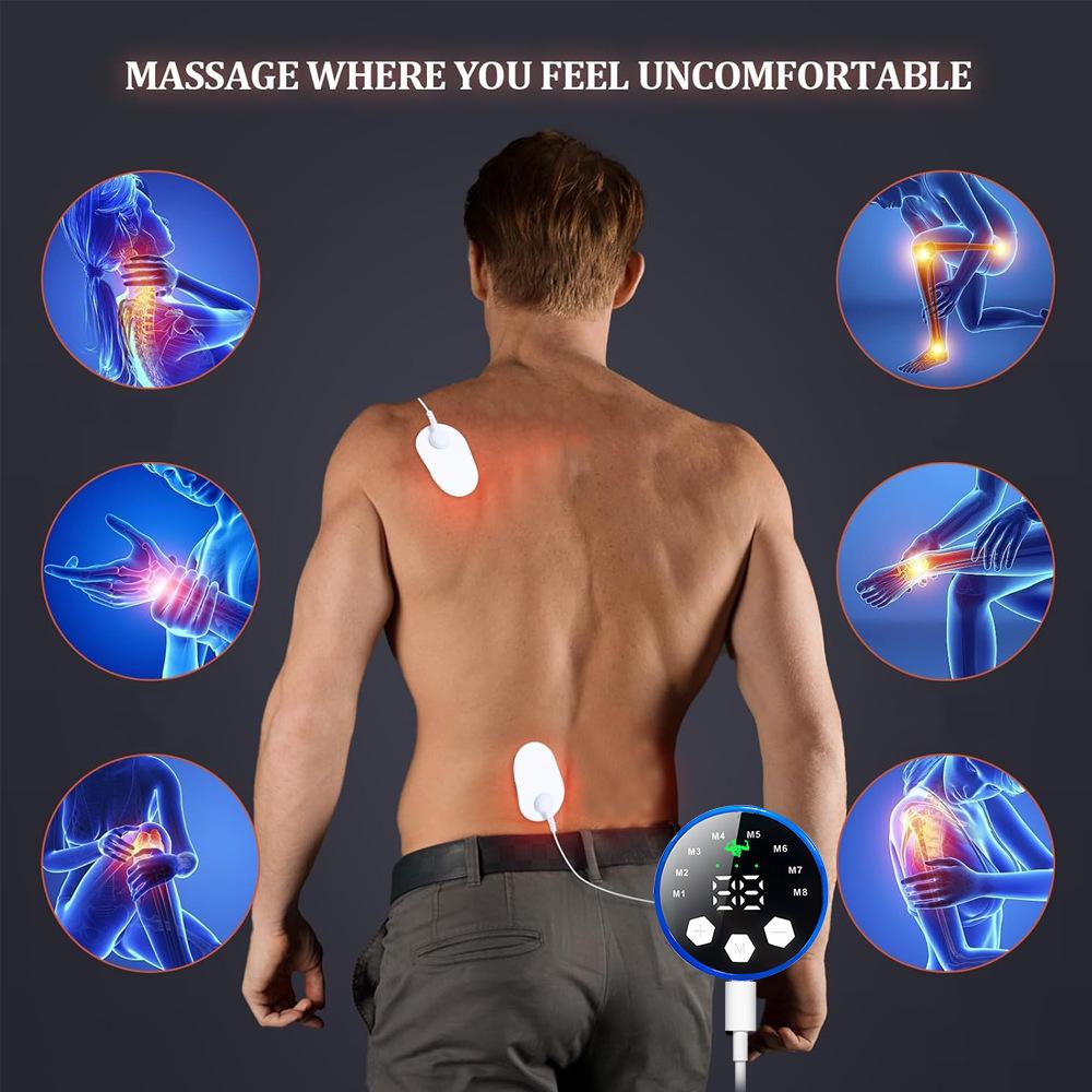 Smart Fitness Massage Belt with Charging Display: Advanced Abdominal Muscle Trainer and Waist Massager