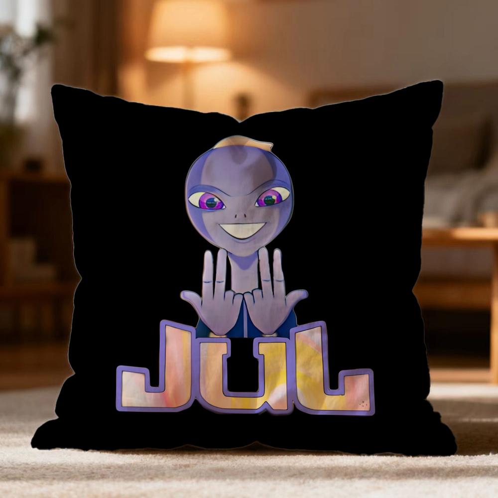 Hot J-JJuL Cushion Cover Soft Washable Pillow Case Multi-Scene for Couch Bed Travel Office Use