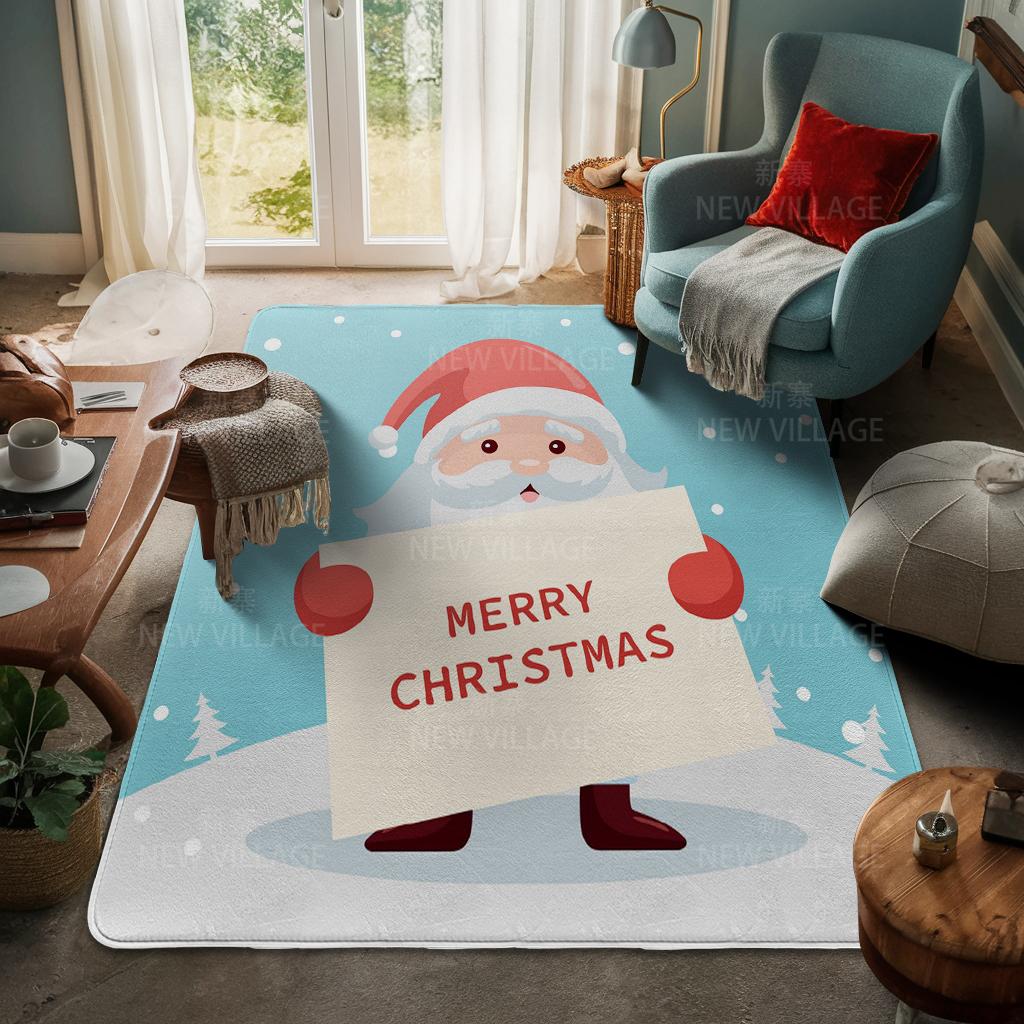 Koberec ke vchodu do domu Rohožka ke dveřím do domu Obývací pokoj Vana Koupelna Protiskluzové koberce s absorpcí vody vana Veselé Vánoce zima
