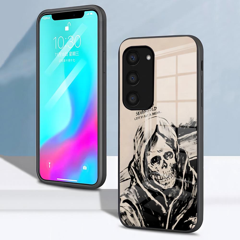 A-Avenged Sevenfold Phone Case For Samsung S26 S25 S24 FE S23 S22 S21 Plus S20 Ultra Note20Ultra Black Glass Cover