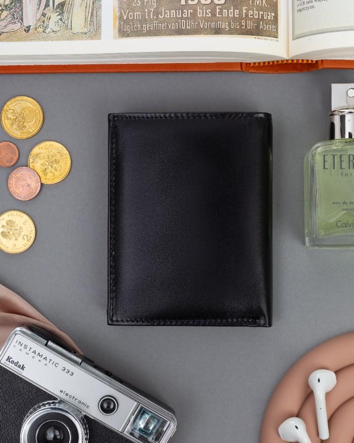 Men's Leather Wallet RM-04-BCF-BP-9519 Black