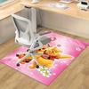 1pc,Winnie The Pooh And Tigger Pink Floral Rug - Home Decor, Office Carpet, Chair Pad, Outdoor Mat, Gift IdeaK084