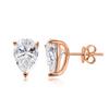 OEVAS 0.5-4Carat Pear Cut Moissanite Stud Earrings 100% S925 Silver Waterdrop Lab Diamomd Ear Studs for Women Fine Jewelry Gift