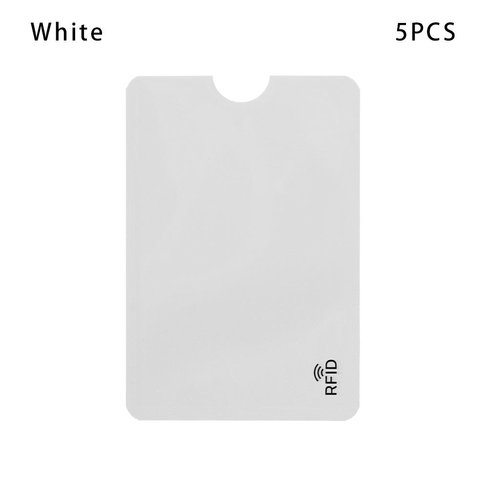 5PCS Cover Safety Credit Cards Bank Aluminium Blocking Anti Thief Rfid Card Holder
