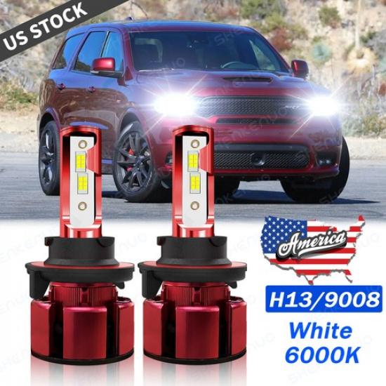 For Dodge Dakota 2005-2009 LED Headlight Hi/Low Beam 6000K Bright White Bulbs