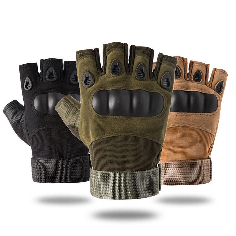 Men's Military Tactical Cycling Gloves Breathable Anti Slip Half Finger Sports Gloves MTB Bike Bicycle Gloves