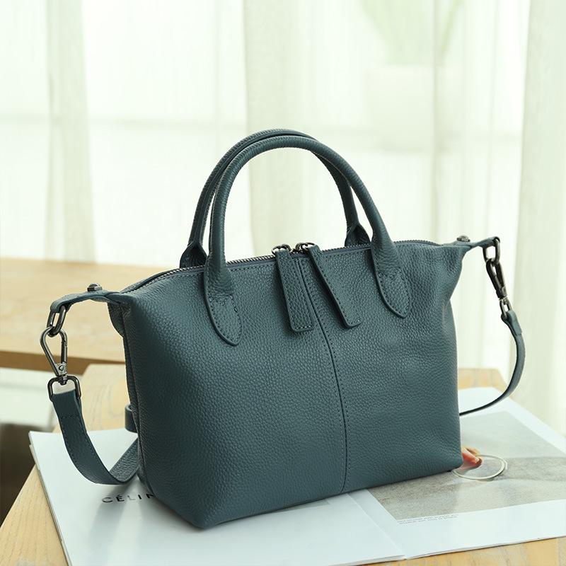 Genuine Leather Women's Shoulder Bag - 2025 European & American Style