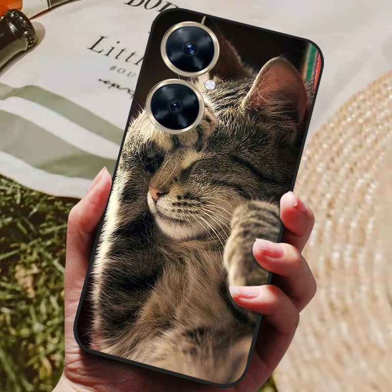 Für Huawei Nova 11i Hülle Nova11i 11 i Schwarzer Wolf Weiche TPU Silikon Rückseite Für Huawei Nova 11i MAO-LX9 Handyhülle Funda Coque