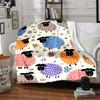 1pc Sheep Pattern Blanket Warm, Cozy, And Soft, Suitable for Sofas, Beds, Cars, And Office Use.Perfect for Camping And Travel, Making It a Great Gift