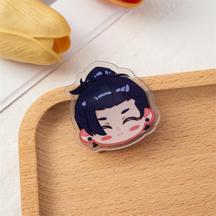 Double-Sided Acrylic Gojo Satoru Cute Sticky Note and Planner Clip