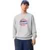 Li-Ning Letter Pattern Comfortable Loose Simple Round Neck Pullover Long Sleeve Elastic Waist Long Pants Casual Sports Suit AWDV247-4+AKLSG35-1