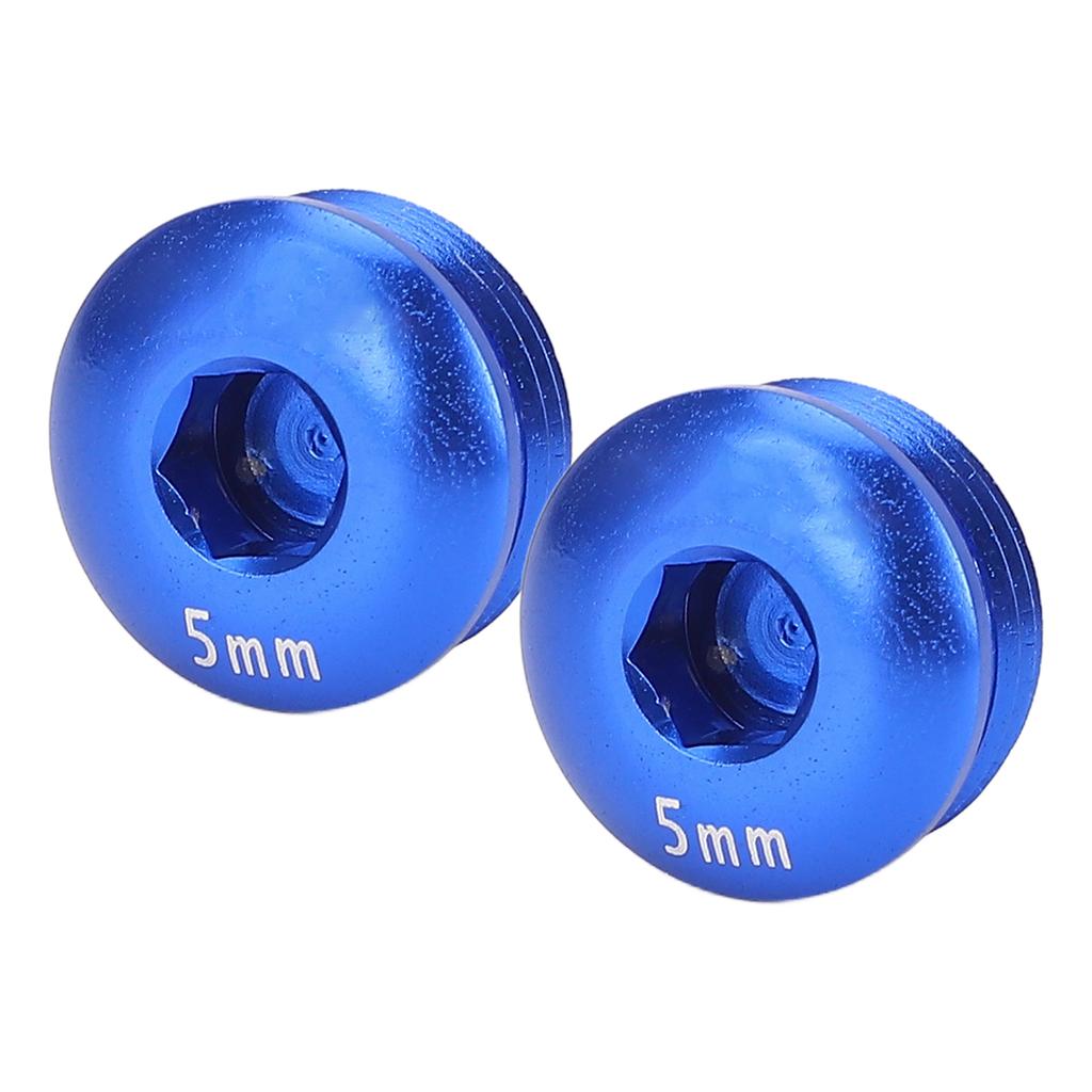 Cycle Pedal Screw Cap Aluminum Alloy M14 Thread 5MM Pedal Screw Cover for Mountain Cycle Blue