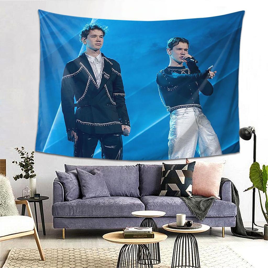 Marcus And Martinus Sweden Norway Eurovision Tapestry Decor Art Aesthetic Tapestries for Bedroom Home Wall Cloth Wall Hanging