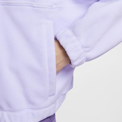 Nike Sweatshirts Women's Purple Stand Collar Moderate Regular