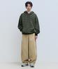 Small Authentic Striped Hoodie - Khaki