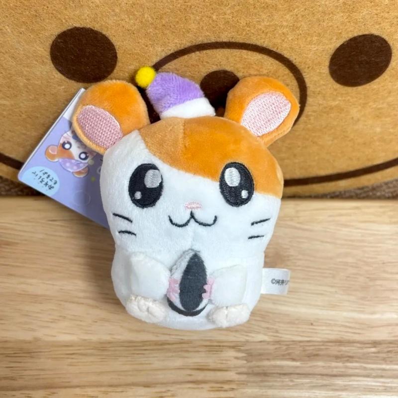 Kawaii 10cm Cartoon Hamtaro Bijou Hamster Plüsch Schlüsselanhänger Hält Sonnenblumenkern Cartoon Tier Taschenanhänger Niedliche Puppen Accessoires