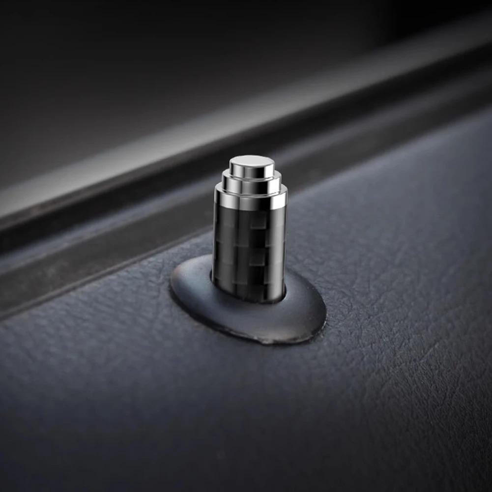 4Pcs Door Lock Pin Cover Door Bolt Deco Cap For Mercedes Benz A C E CLA GLA GLK ML GLC GLE GLS SLK Class W205 W204 W212 W211