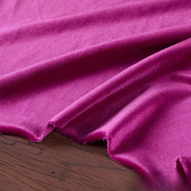 100x155cm Stretch Velvet Fabric Diamond Luster Cloth Soft Upholstery TextilesDiy Velour for Sofa Curtain Background