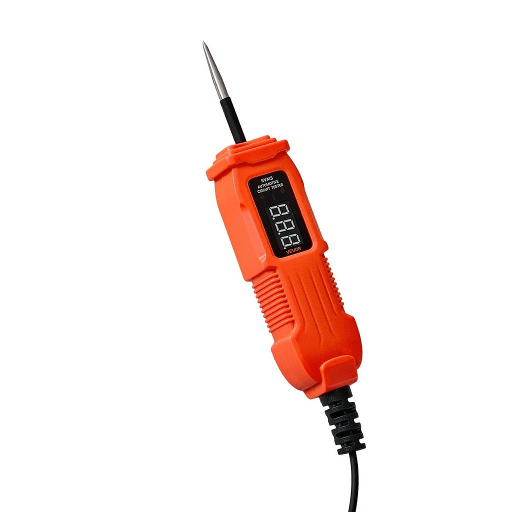 Automotive Circuit Tester, 3 - 72 DCV Power Circuit Probe Tester with LED Screen and Lighting, Automotive Power Tester Probe with 11.5 ft / 3.5 m