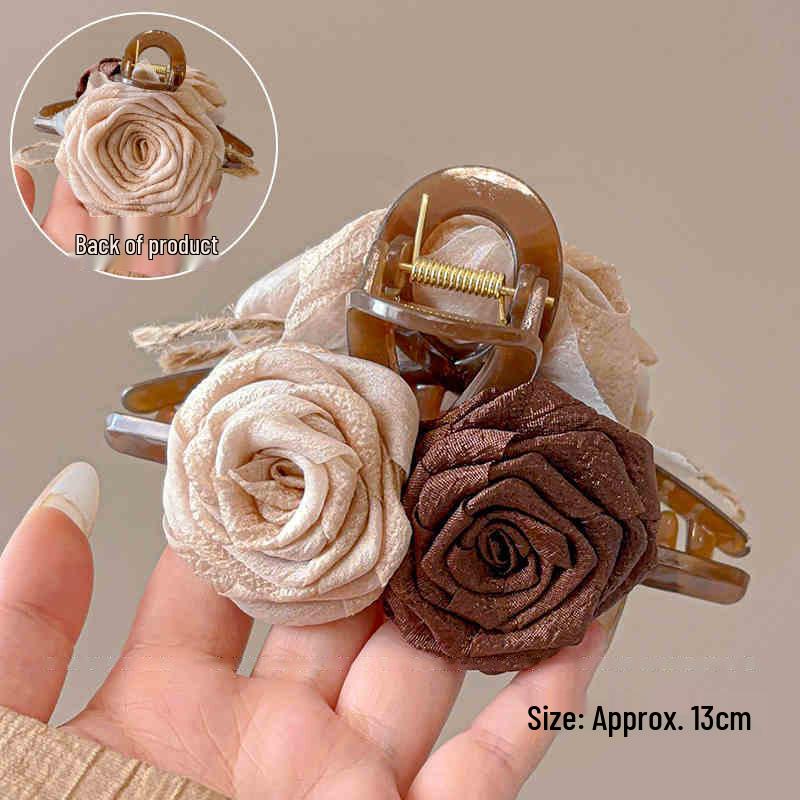 Elegant Large Hair Claw Clip for Thick Hair - High-End Korean Updo Shark Clip
