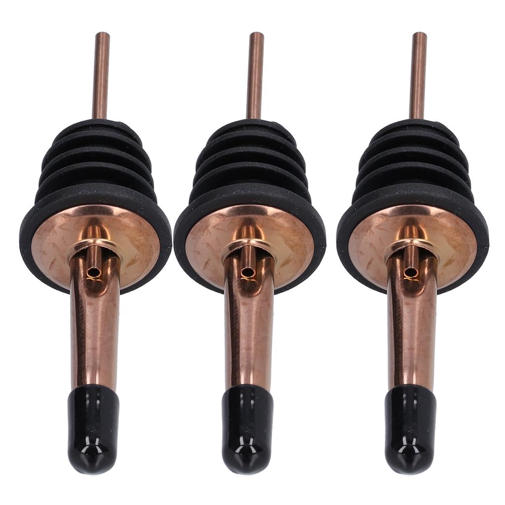 10Pcs Liquor Pourer Stainless Steel Wine Pourer Stopper Bar Tool for Bar Home Restaurants(Rose Gold