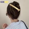 Grampos de cabelo elegantes para mulheres coreanas, grampos de cabelo para meninas, garras de cabelo de metal, grampos de cabelo, franjas, grampos de bico de pato, rabo de cavalo, acessórios de moda