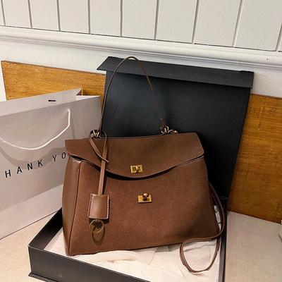 2025 Retro Suede Surface Autumn/Winter Women's Crossbody Tote Handbag