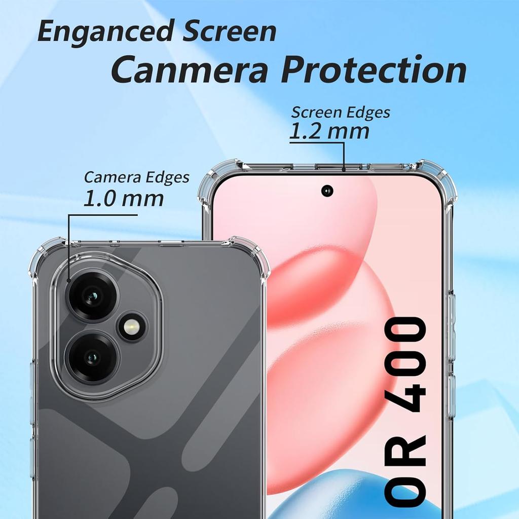 Flexible Four-Corners Shockproof TPU Case for Honor 400 Pro 5G Protective Cover Transparent Capa Fundas Coque