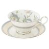 Noritake Jardin Fleuri Bone China Cup and Saucer (for both coffee and tea), 215cc, T50717A/4910