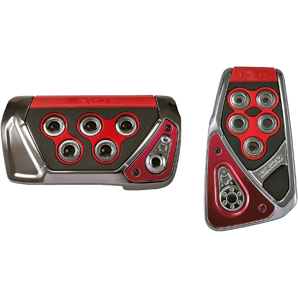 Carmate RAZO GT Spec AT-S Carbon Pedal Set Red Compatible with Odyssey and Others