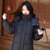 Autumn Winter Thicken Warm Parka Women Casual Solid Color Big Pocket Loose Short Hooded Coat Jackets Outwear