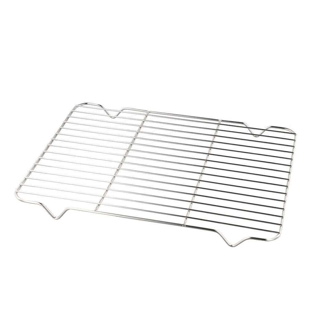 Practical Stainless Steel Baking Pan Tray with Cooling Rack and Lid for Cooking