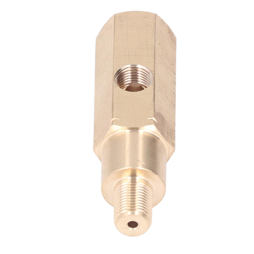 18in Oil Pressure Gauge Adapter Brass T Piece Sensor Sender Universal for Car Modification