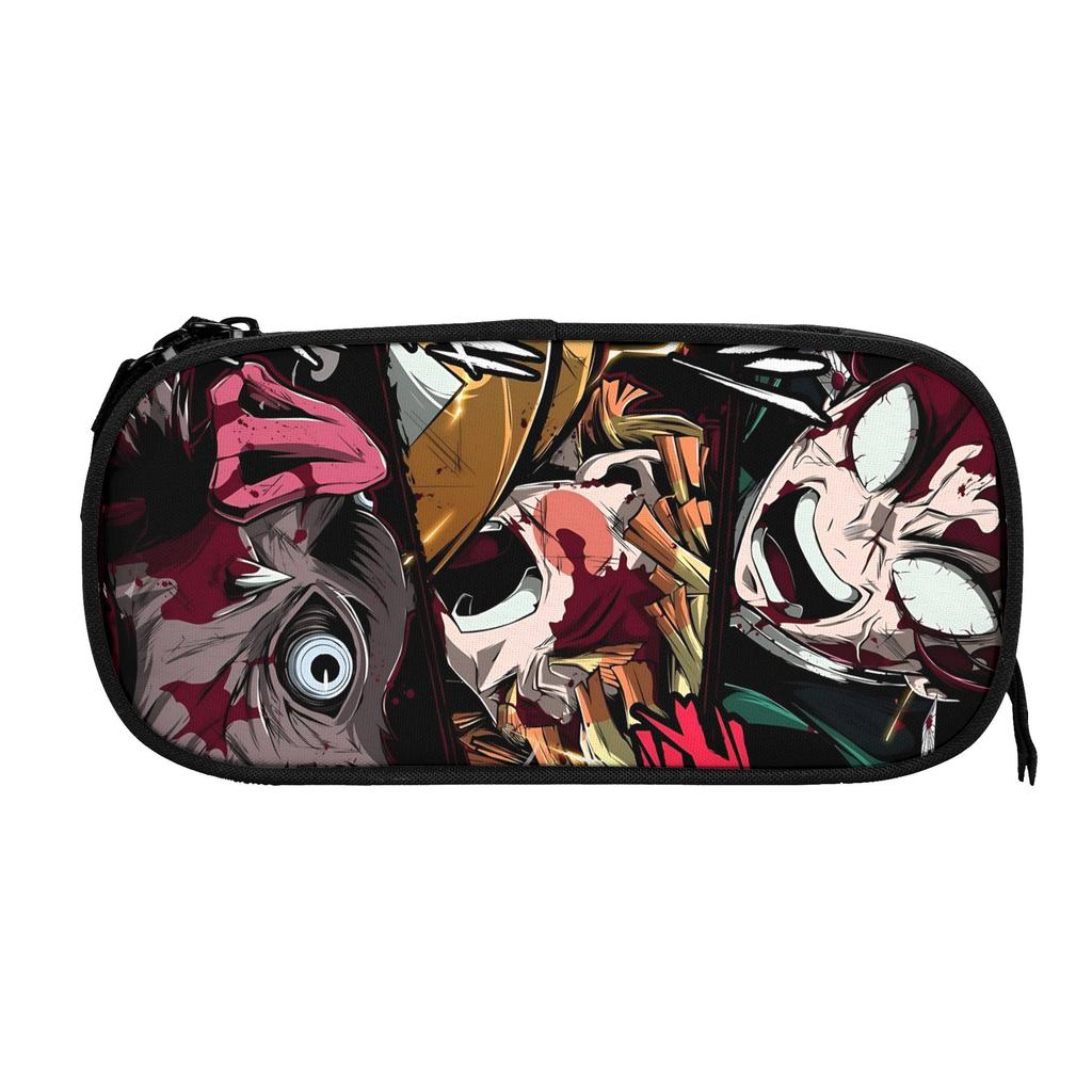Custom Demon Slayer Large Capacity Bags for Child shounen manga School Pencil Bag for Boys Gilrs Kids