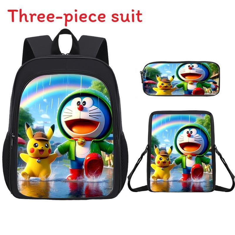 Pokemon Pikachu Kinder Schulrucksack mit leichtem Oxford-Gewebe für Grundschüler