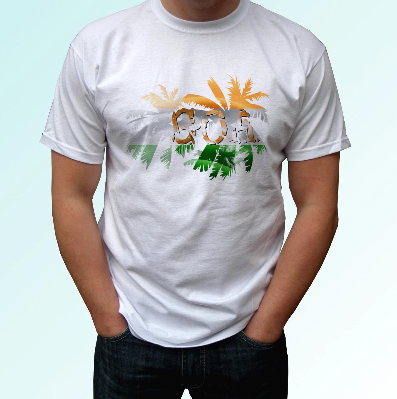 

Goa Palm flag - white kids boys T-Shirt holiday konkan top India tee s s kids baby 110