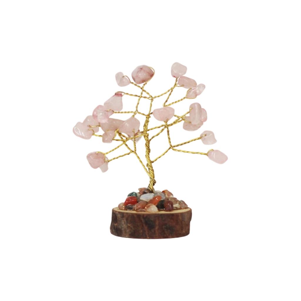 Crystal Tree Of Life Set With Wooden Base, A Tree For And Home Decoration