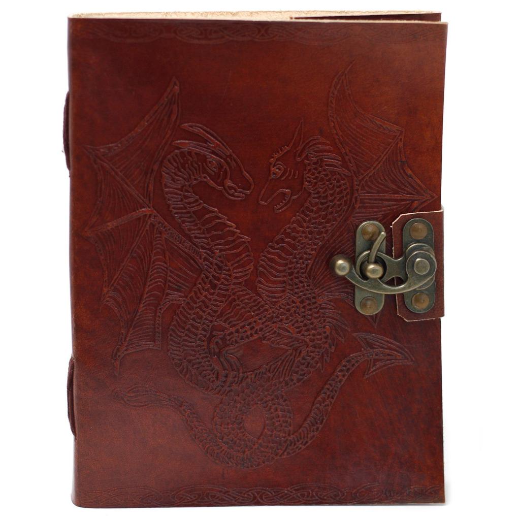 Leather Journal Notebook Dragon 6x8 Inches 200 Pages