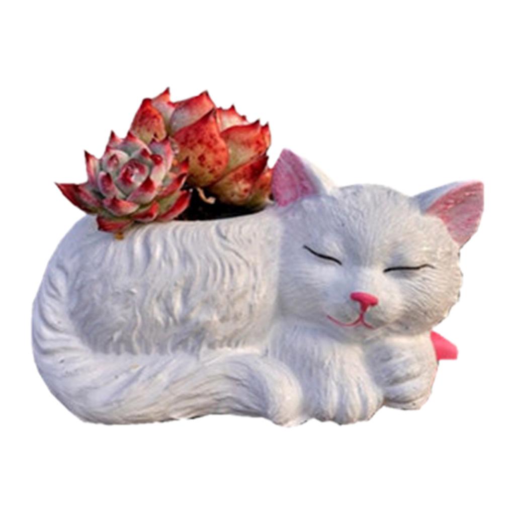 Geometric Cat-shape Gypsum Silicone Molds Storage Box Mold for Making Succulent Plant Pot Flower Pot Candle Holder