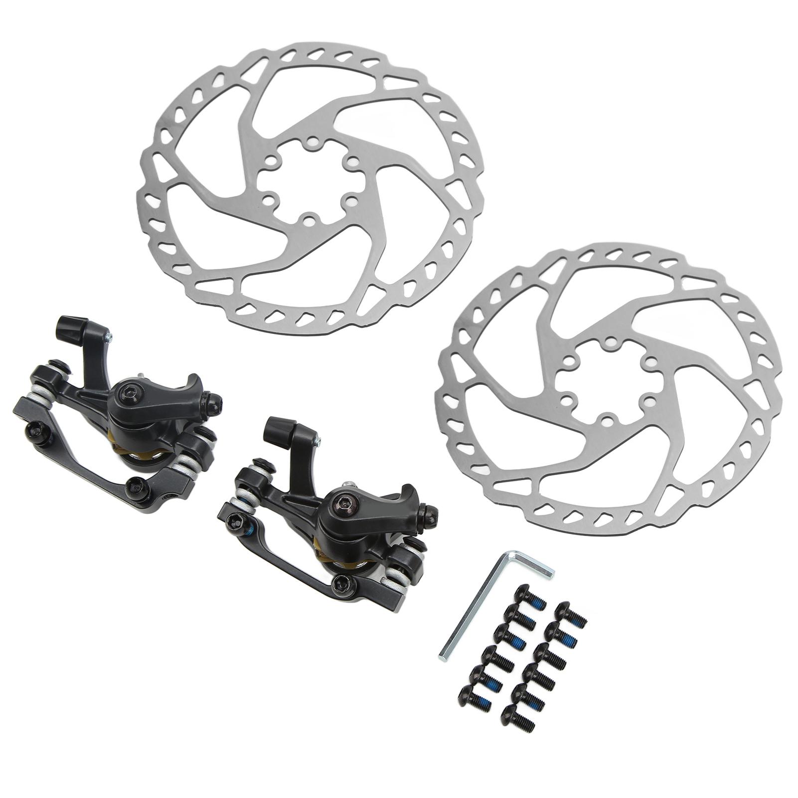 

WAKE Велосипедный комплект дисковых тормозов Велосипедный Алюминиевый сплав Передний Задний Суппорт дискового тормоза Комплект 160мм Ротор