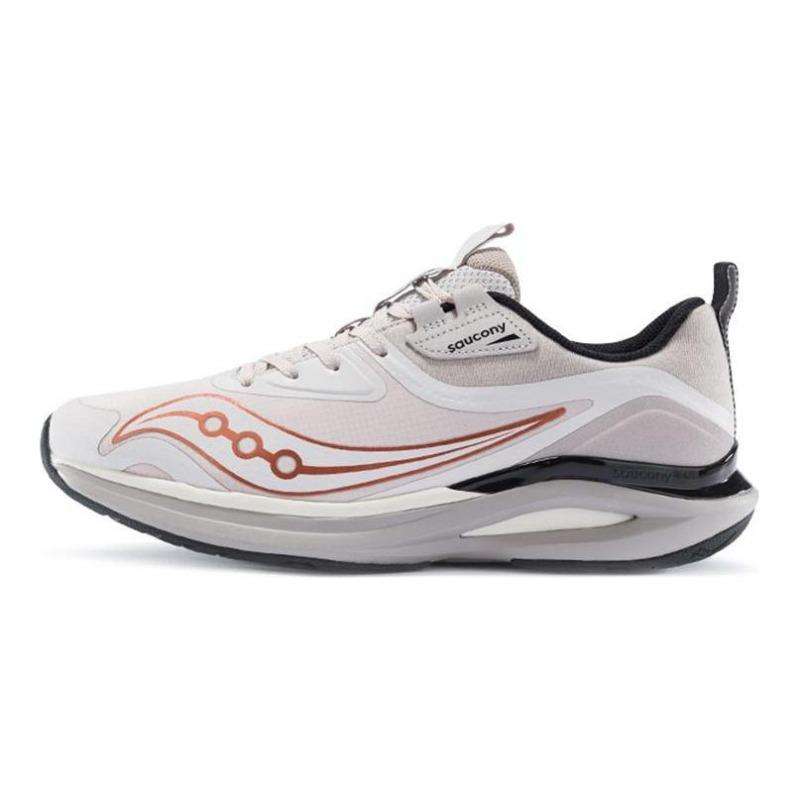 Saucony Jaeger Junior 1.5 men low-top running shoes beige orange cushioned durable S28157-2 41