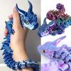 3D spausdintas magiškas drakonas, judančiais sąnariais, fidget žaislas, besisukantis, artikuliuotas, stalo ornamentas, suaugusiųjų, vaiko žaislas, rankdarbiai, dovana