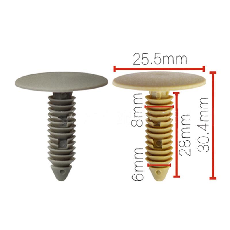 

7 мм Пластиковые заклепки для крепления обивки крыши и кожи автомобилей Buick Ford 10 pieces per pack серый