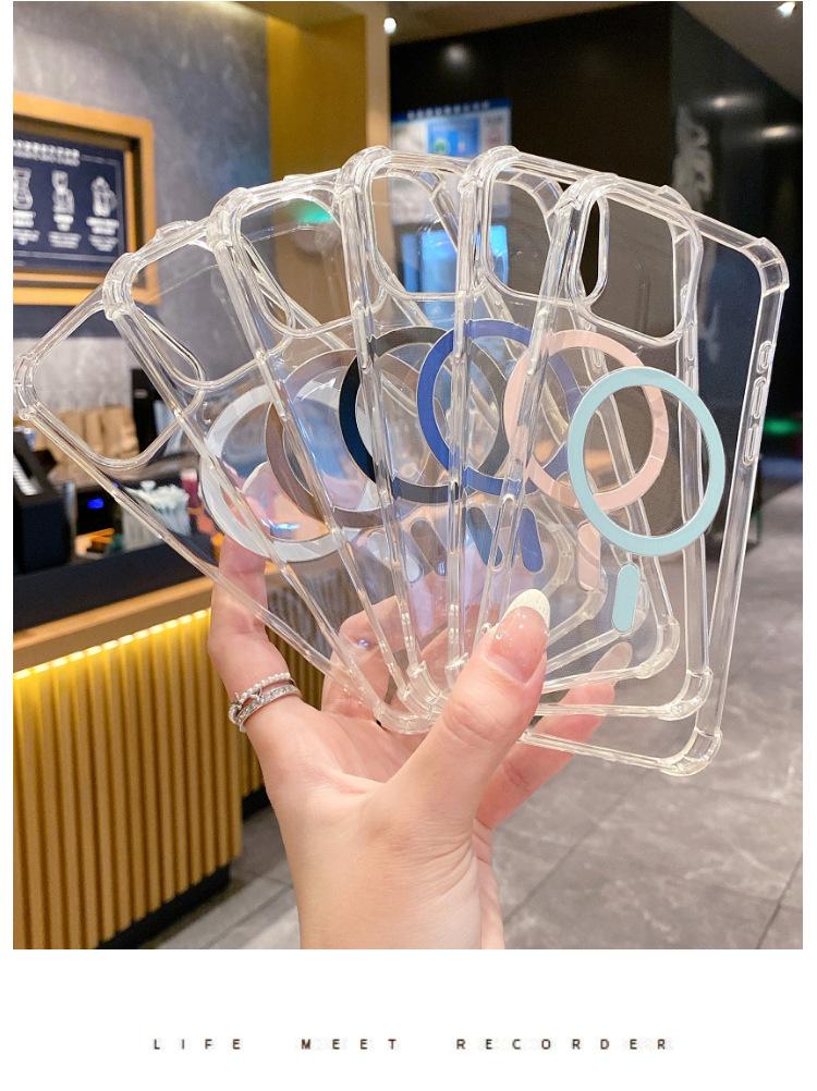 Non-Yellowing Magnetic Rotating Stand for iPhone 17 Air/16 Pro Max/15/14 Case
