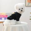 Pet Clothes Autumn and Winter New Small Dog Puppies Happy Dog Cat Warm and Comfortable Small Kugou Sweater - Black