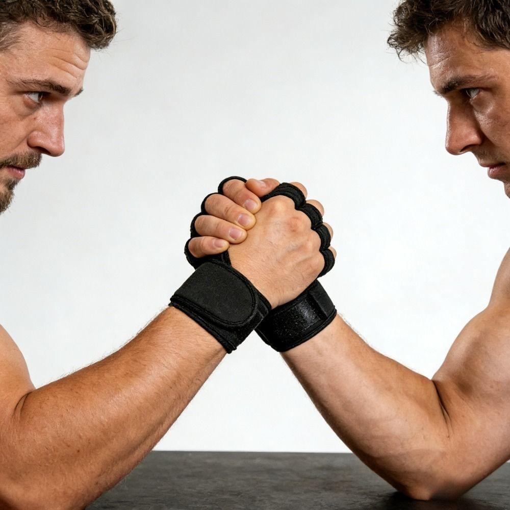Wrist Protect Gym Fitness Gloves Anti-Slip Workout Mittens Weightlifting Gloves  Body Building
