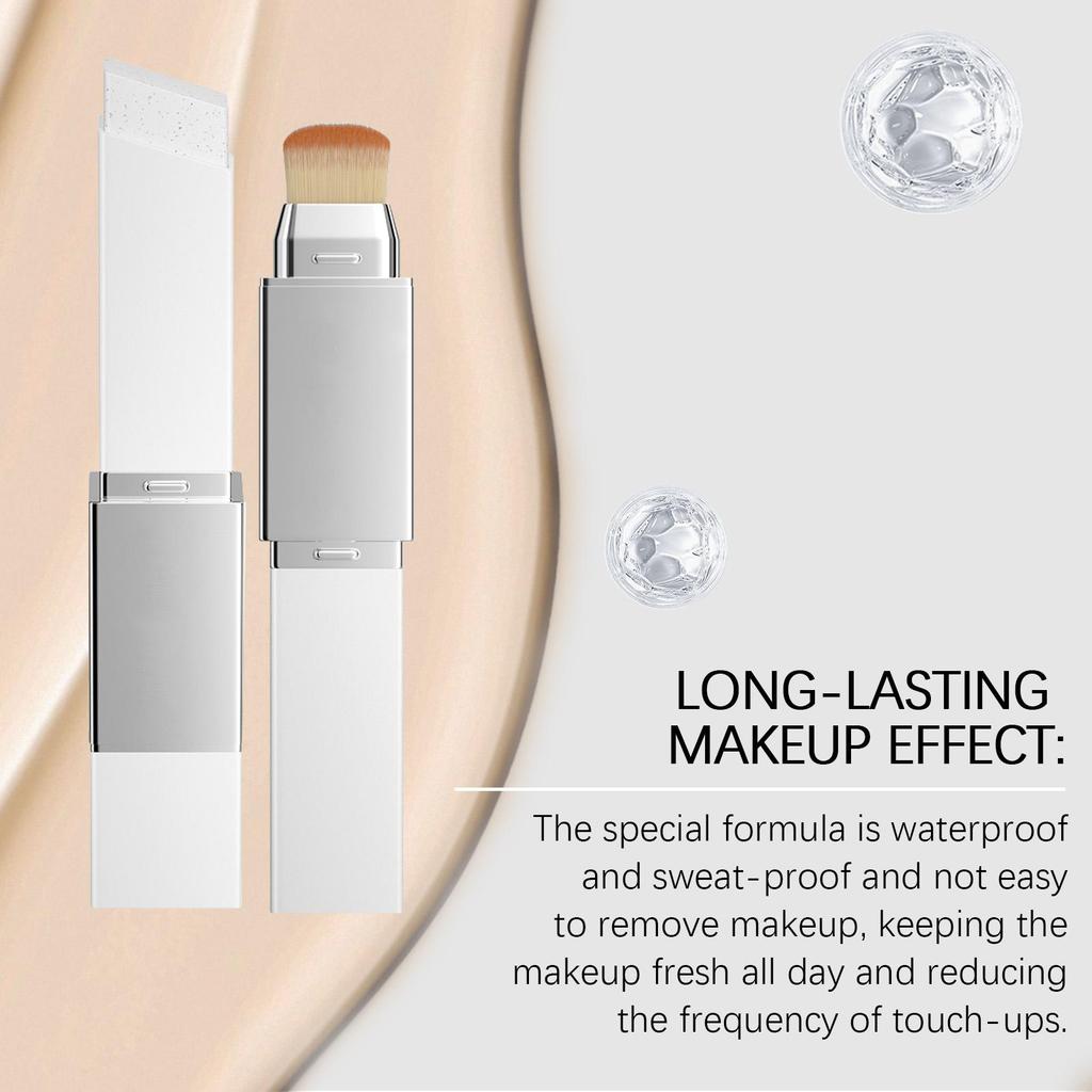 2-in-1 Foundation Stick Multifunktional Leicht Aufhellend Matt Foundation Base Make-up Magischer Farbwechselnder Foundation Stick